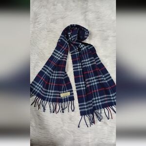 Burberry Blue Plaid Scarf